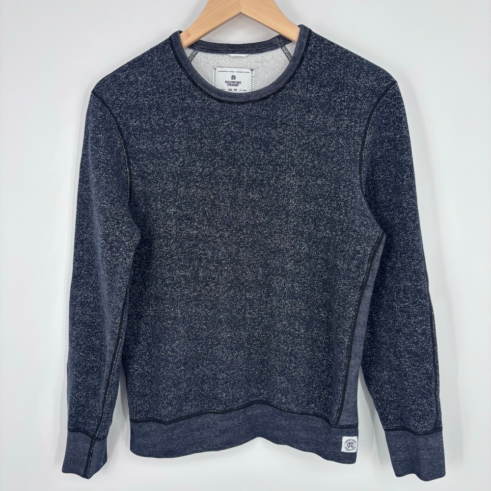 Reigning Champ Tiger Fleece Crewneck Sweatshirt‎ Mens XS Grey Pullover Canada